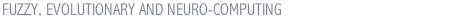 FUZZY, EVOLUTIONARY AND NEURO-COMPUTING
