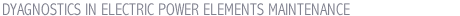 DYAGNOSTICS IN ELECTRIC POWER ELEMENTS MAINTENANCE
