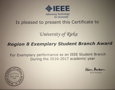 IEEE Exemplary Student Branch Award