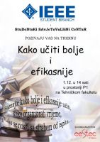 Tribina Kako bolje i efikasnije učiti