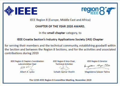 Međunarodna nagrada IEEE R8 Odjelu...