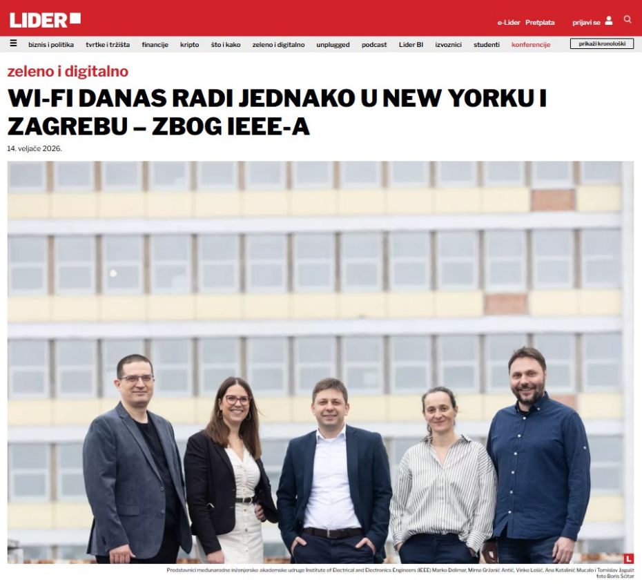 Prilog o Hrvatskoj sekciji IEEE u...